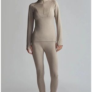 Varley Tan Leggings and Top Set